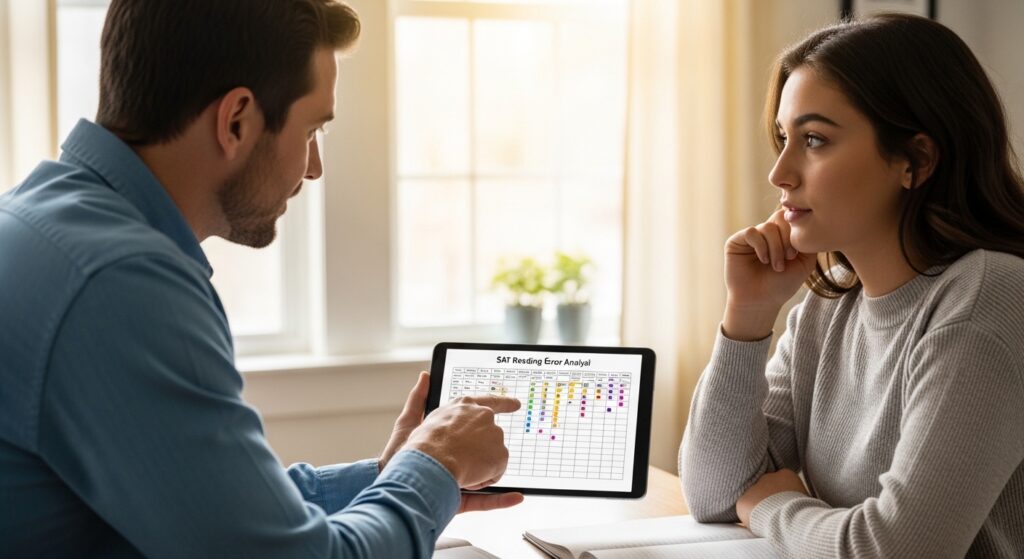 Professional diagnostic session revealing hidden flaws in SAT Reading approach