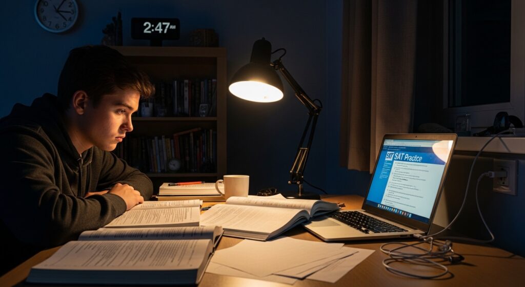 Student overwhelmed after starting SAT Prep too late