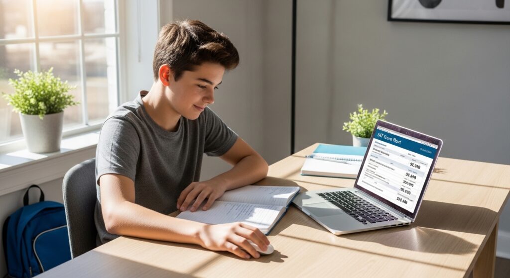 Student gaining confidence through structured early SAT Prep