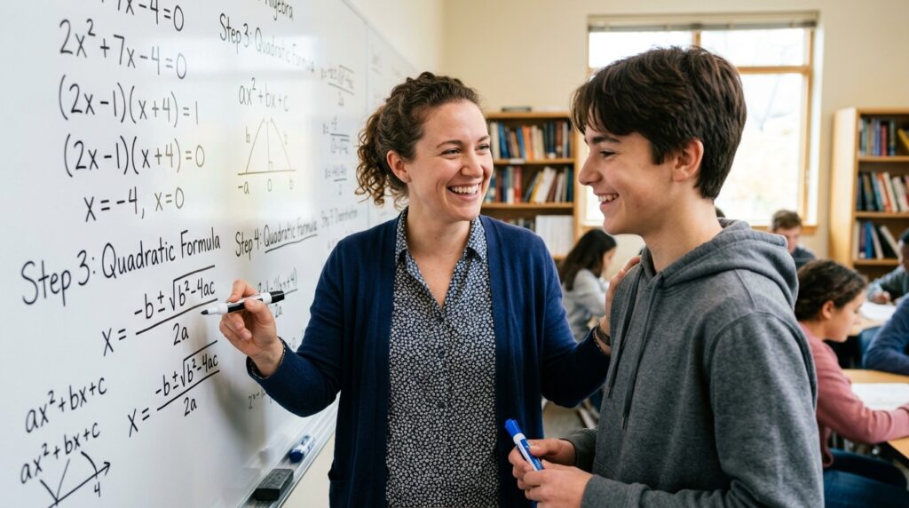 Tutor providing SAT Tutoring in mathematics to build confidence